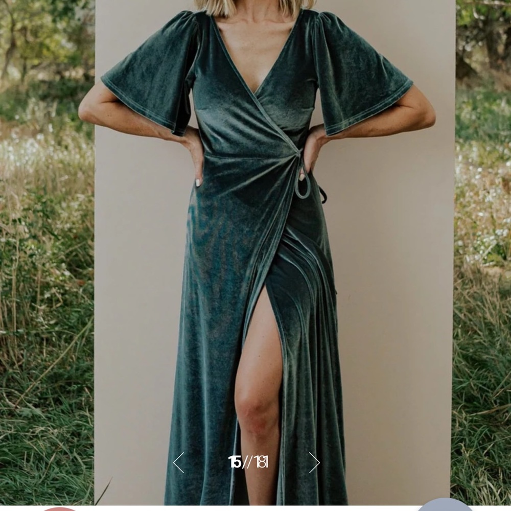 Meghan Velvet Wrap Maxi Dress